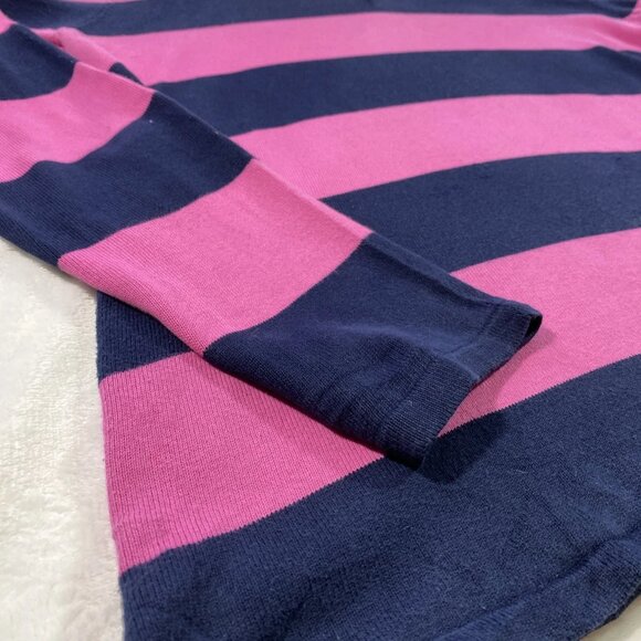 Lauren Ralph Lauren Womens S Polo Shirt Rugby Cotton Striped Long Sleeve Preppy - Picture 2 of 4